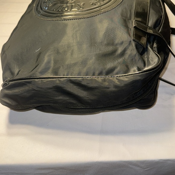 Fendi Patent-Trimmed Nylon Shoulder Bag GUC - Picture 11 of 13